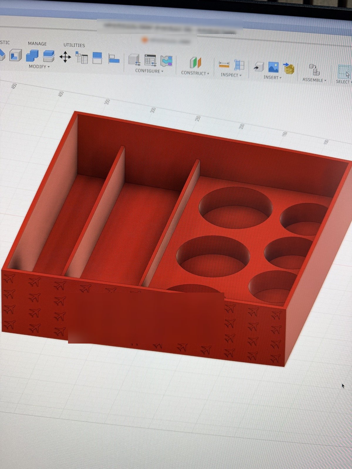 3D-ontwerp van maatwerk tray